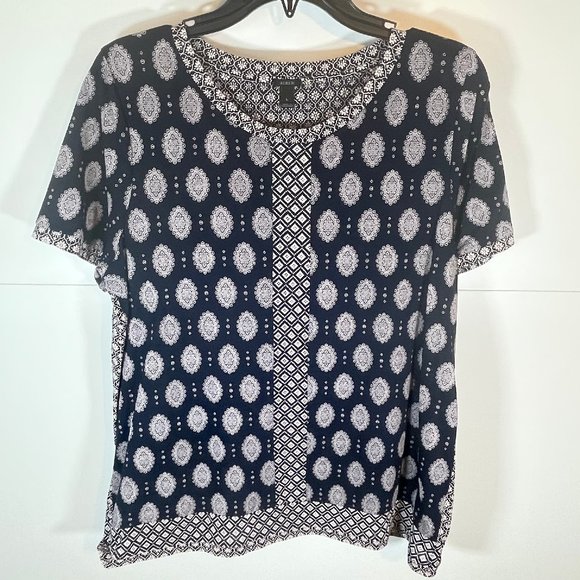 J. Crew Tops - J. Crew Medallion Pattern Blouse